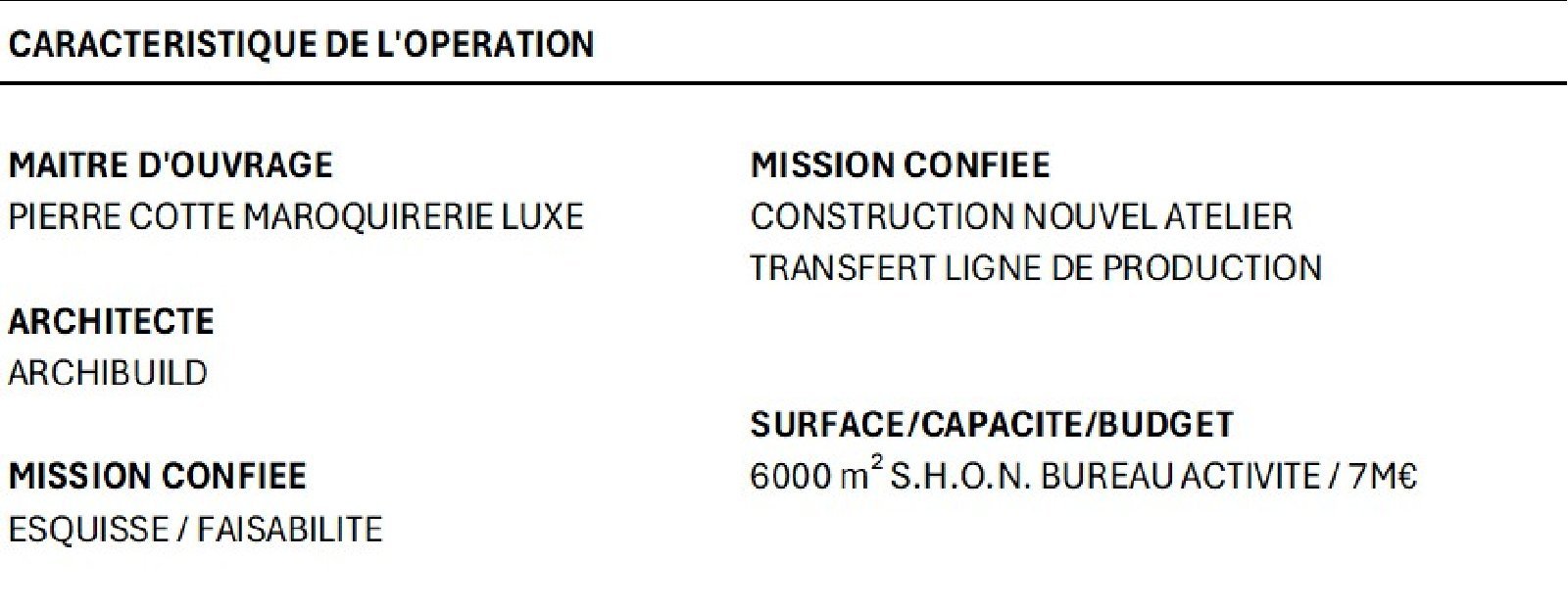 CONSEIL - PC - Caracteristique